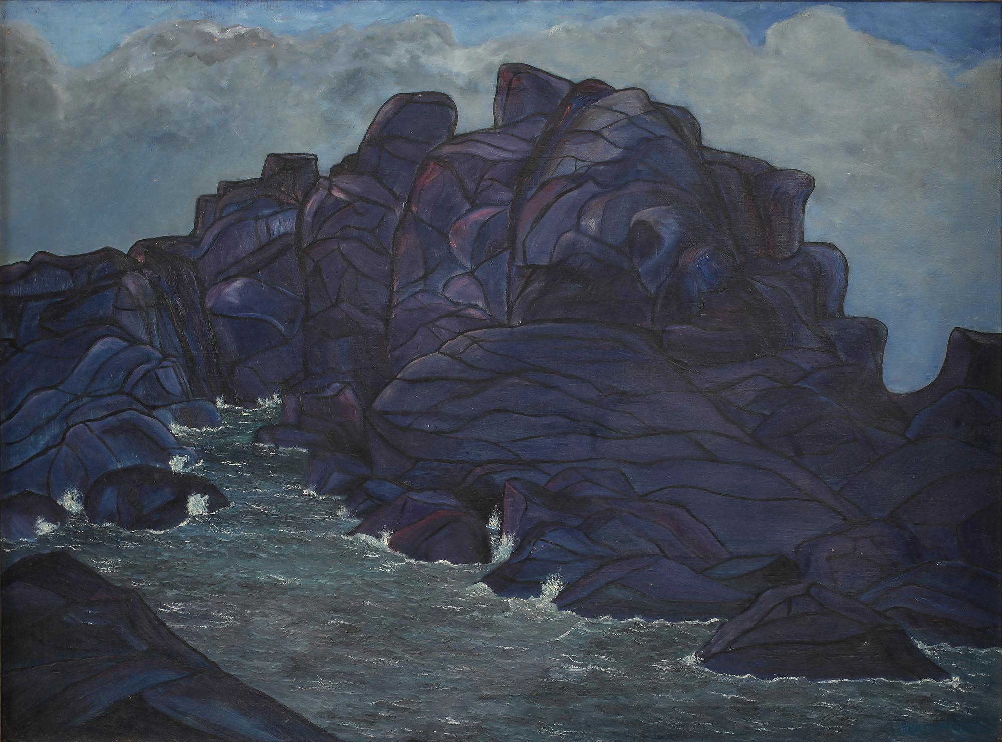 OKÄND KONSTNÄR, olja på duk, signerad Henry Myrén, 1900-tal.