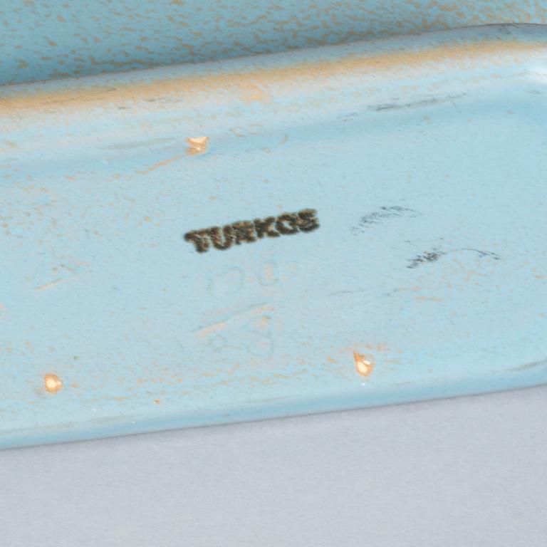 VASER, två st samt KANNA, lergods, Bo Fajans. 1930/40-tal.