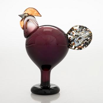 Oiva Toikka, lasilintu, signeerattu O. Toikka Nuutajärvi 1998.