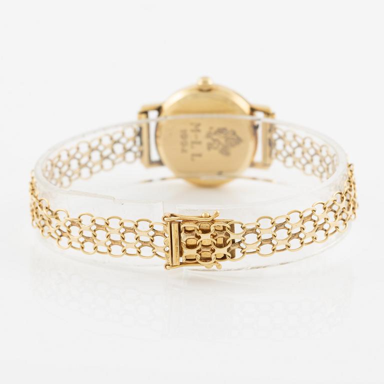 Eterna, wristwatch, 18K gold, 22 mm.