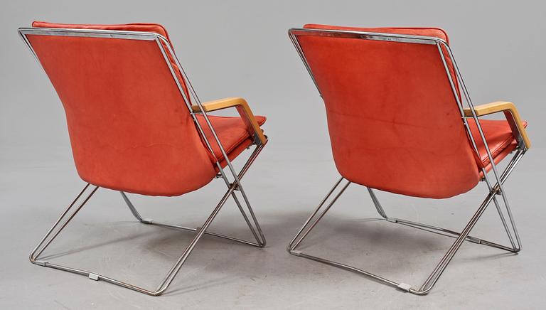 FÅTÖLJER, ett par, Ire Möbel AB, Skillingaryd, 1900-talets slut.