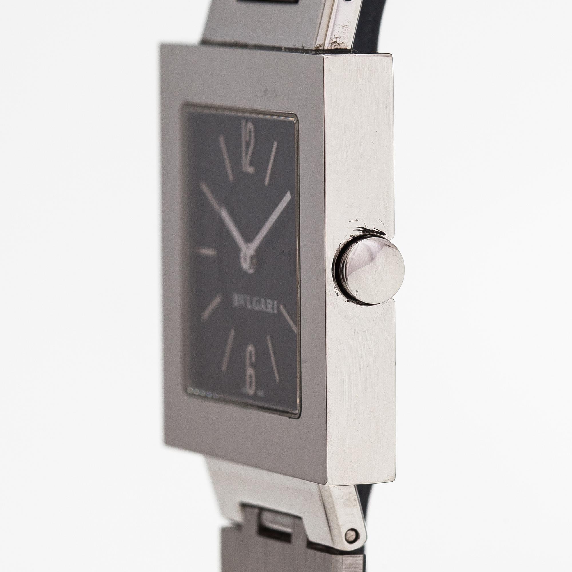 Bulgari, Quadrato, wristwatch, 29 x 29 mm.