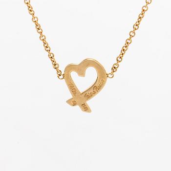 Tiffany & Co, Paloma Picasso, kaulakoru, "Loving Heart", 18K kultaa.