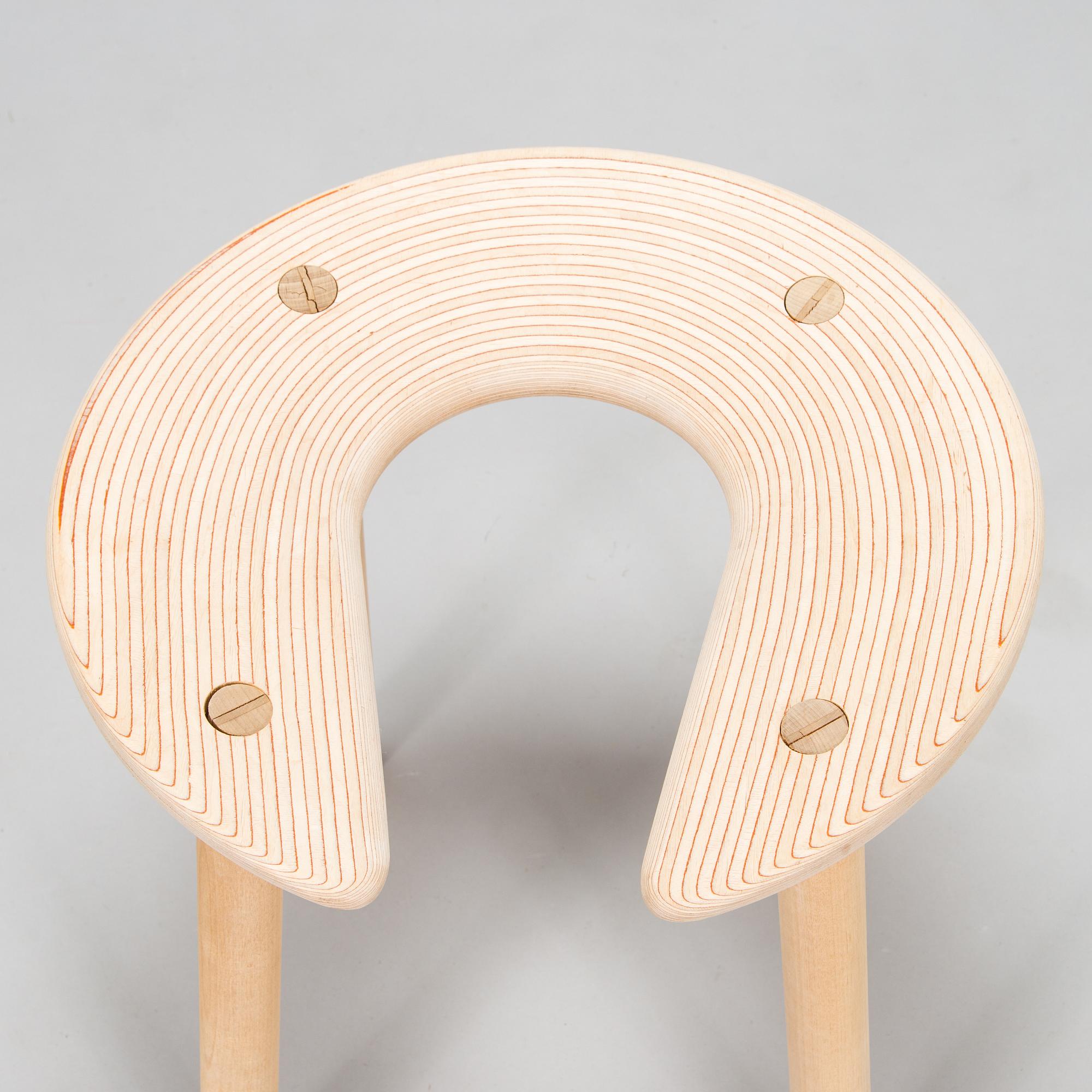 Antti Nurmesniemi, pall, "Sauna Stool", 1950-60-tal.