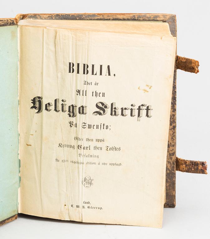 BOK, Karl XII´s BIBEL, senare utgåva C.W.K Gleerup, Lund 1826.