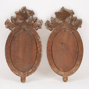 SPEGELLAMPETTER, ett par, 1800-tal.