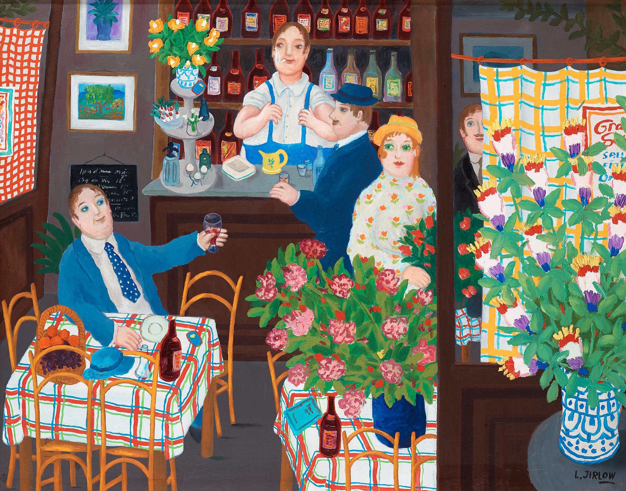Lennart Jirlow, Caféinteriör.