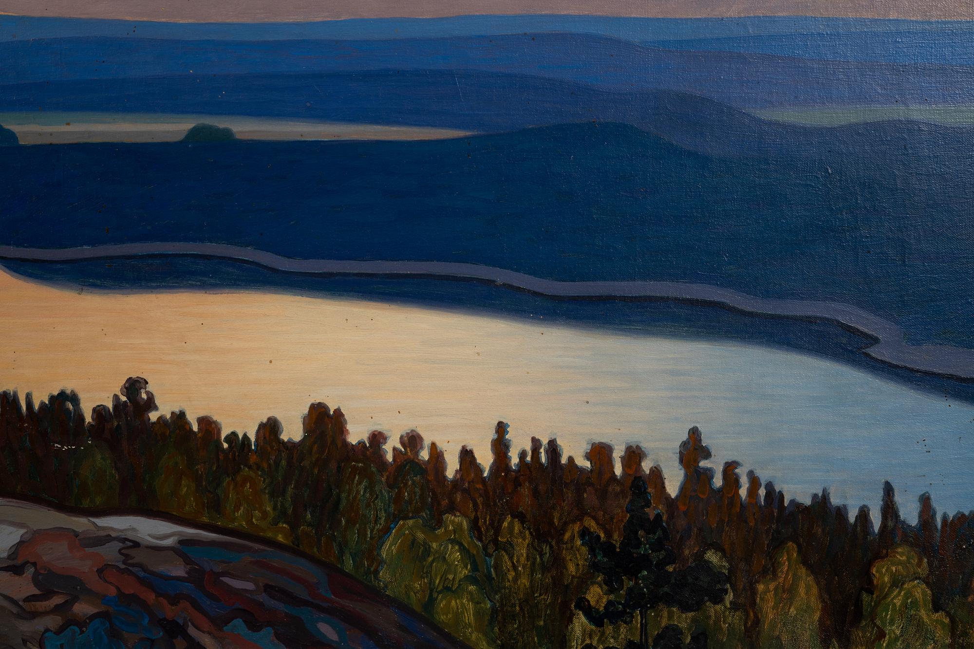 Hilding Werner, Motiv från Glafsfjorden, Värmland.
