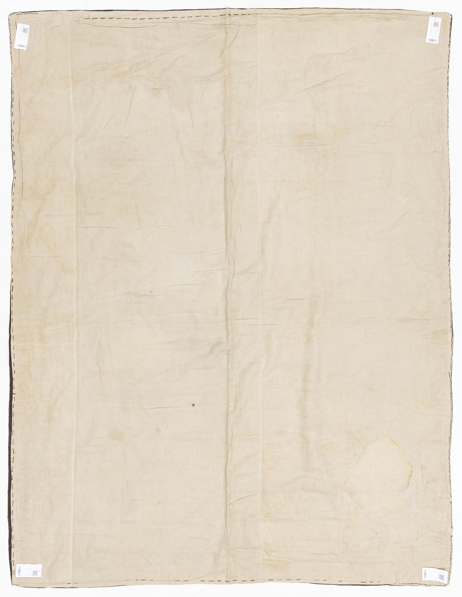 A french, Napolelon III, Aubusson carpet in tapestry weave, ca 242 x 187 cm.