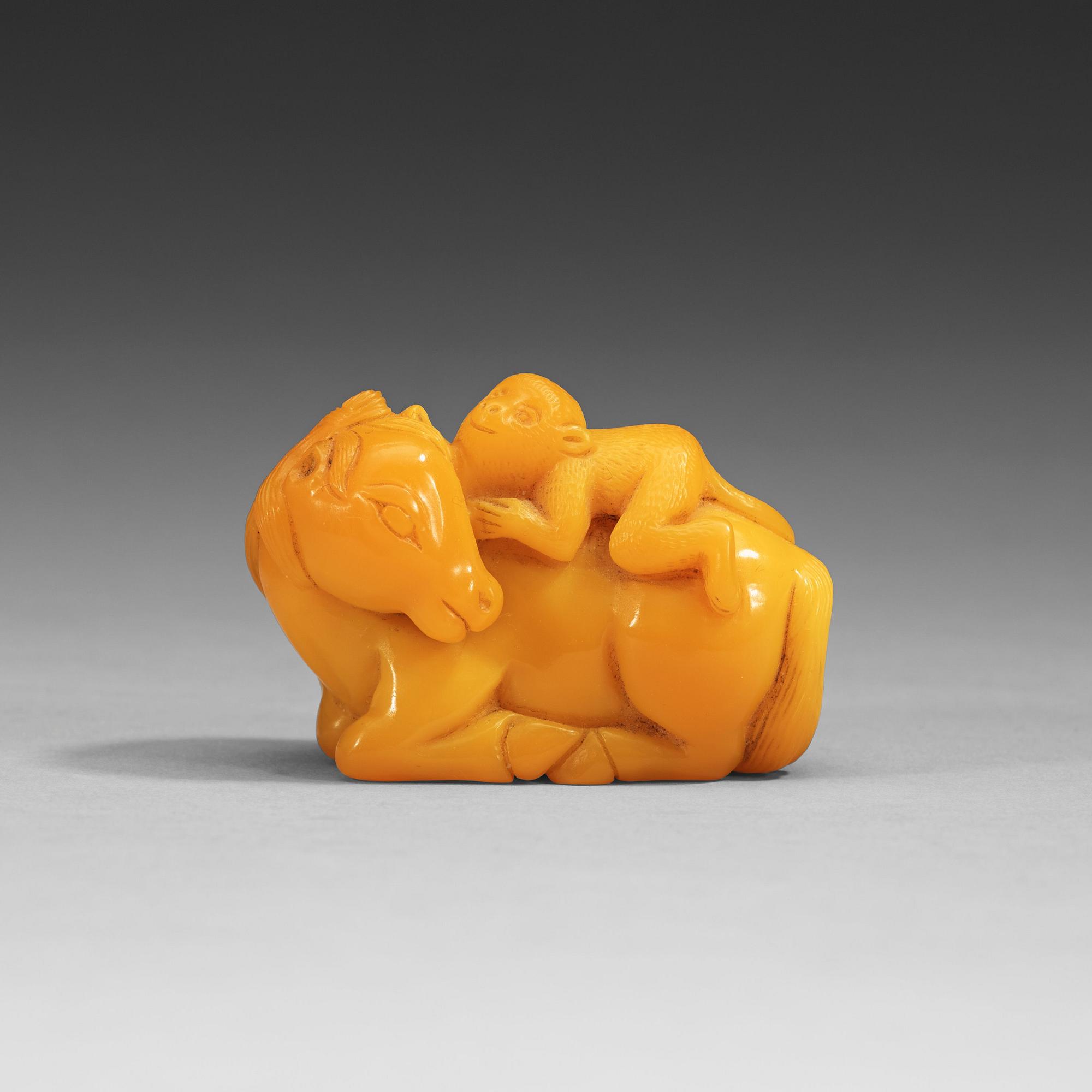 FIGURIN, pekingglas. Sen Qing dynastin (1644-1912).