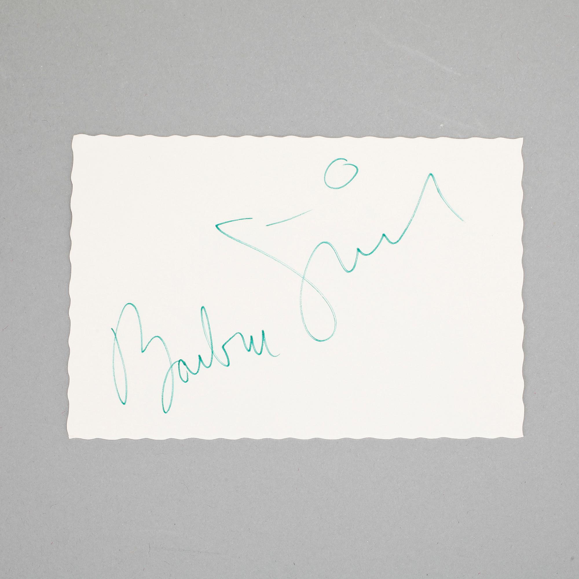 AUTOGRAFER AV SKÅDESPELARE OCH ARTISTER, 40 st, bla Elizabeth Taylor, Sophia Loren och Liv Ullman, egenhändiga.