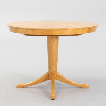 Axel Larsson, a birch Swedish Modern dining table, SMF (Svenska Möbelfabrikerna Bodafors).