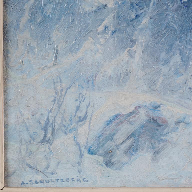 Anshelm Schultzberg, Winter landscape.