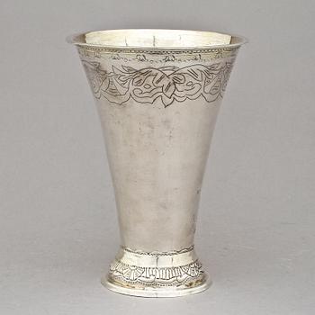 BÄGARE, silver, Sven Nyberg, Varberg, 1777. Vikt 400 g.