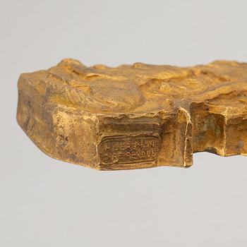 Stig Blomberg, relief, brons, signerad och numrerad 7/16.