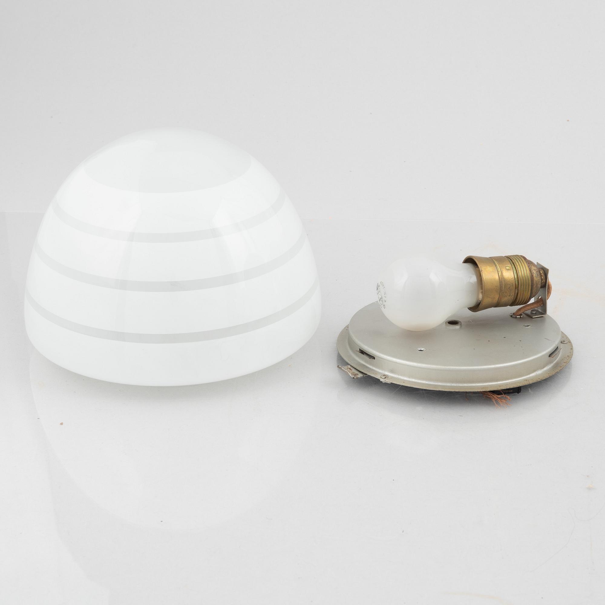 Uppsala Armaturfabrik AB, ceiling lamps, 3 pcs., 1930s-40s.