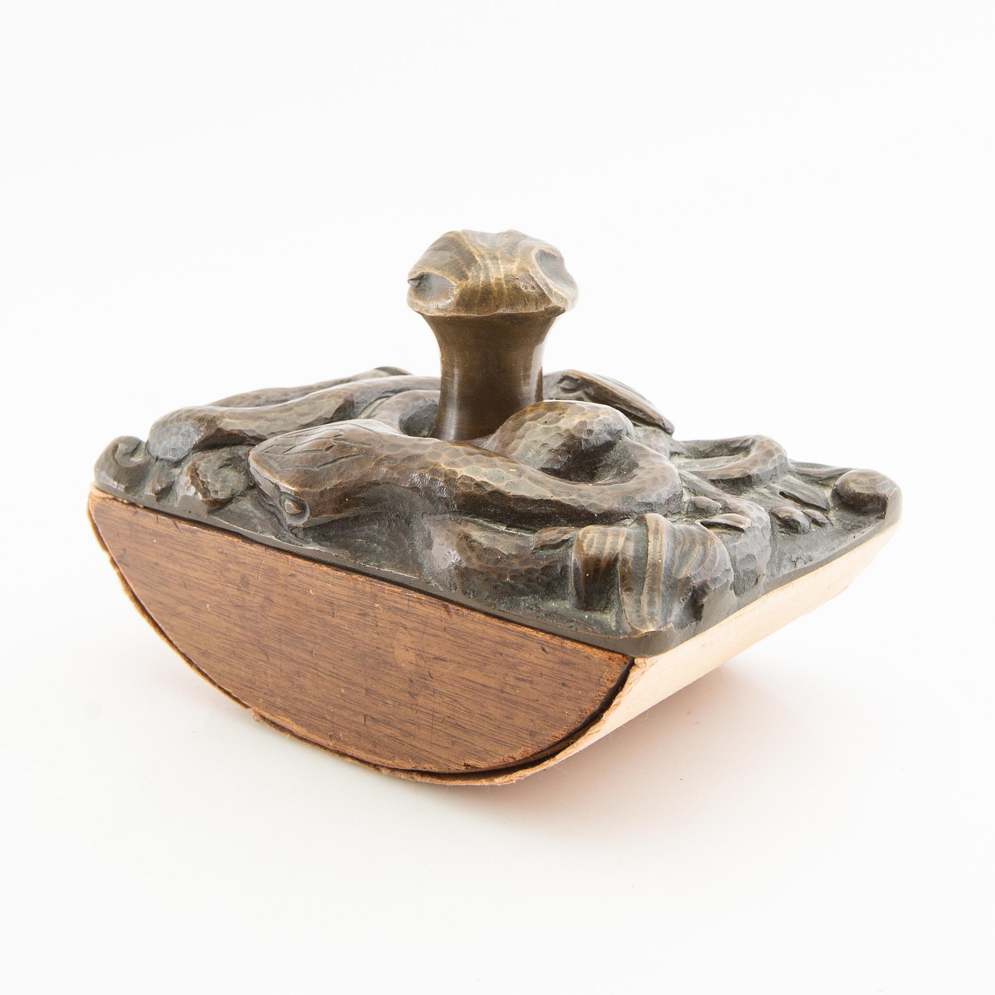 Desk set, 3 pieces, Mogens Ballin, Denmark, first half of the 20th century.