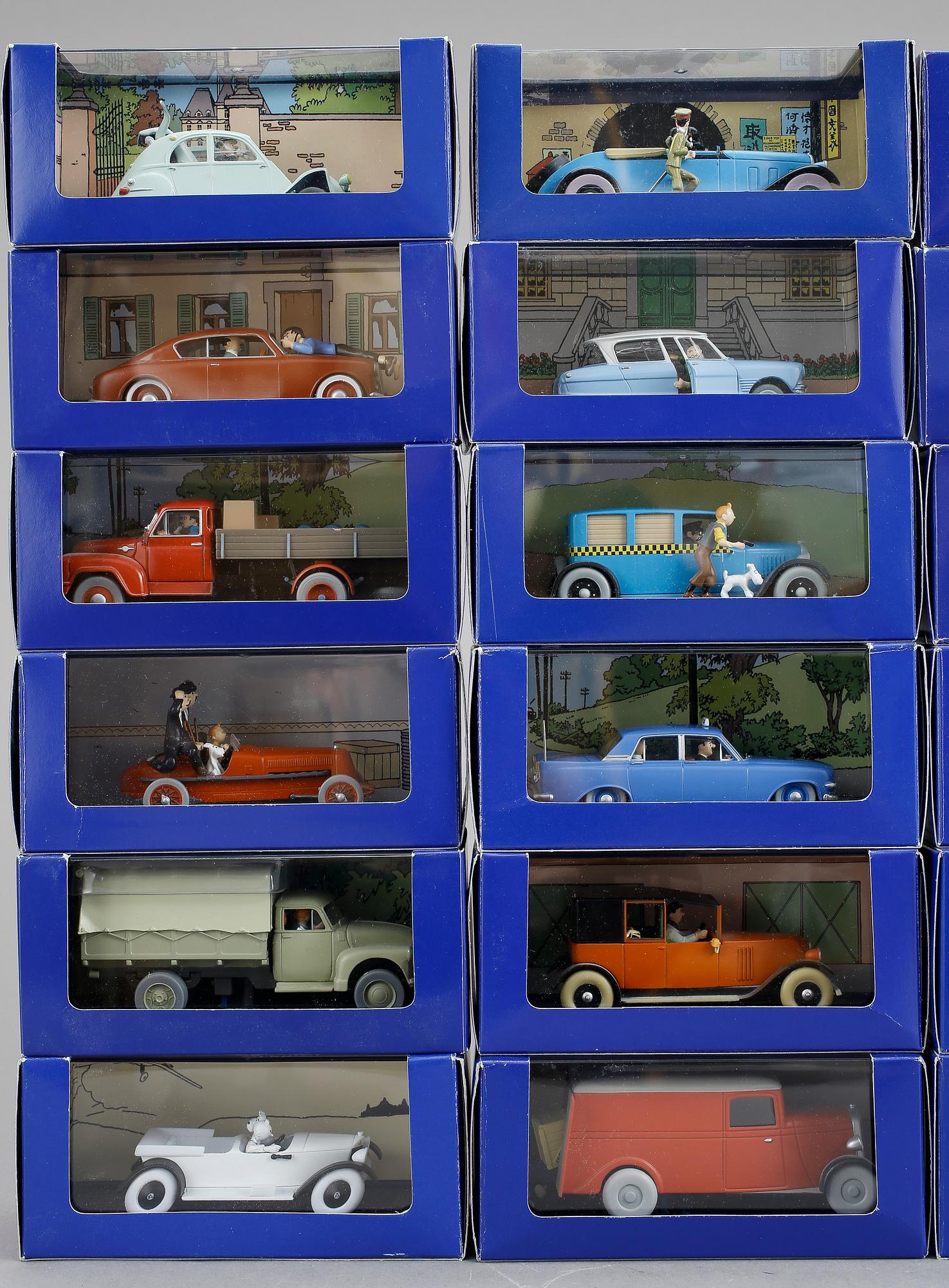LEKSAKSBILAR, 24 st, Tintin, Hergé-Moulinsart, 2000-tal.