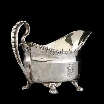 GRÄDDSNIPA, Petter Eneroth Stockholm 1793, silver, ca 232 g.