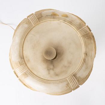 A table lamp on a pedestal, early 20th Century.