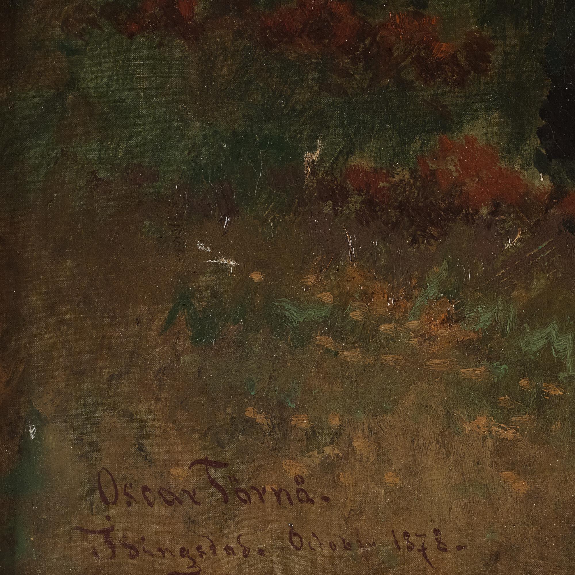 Oscar Törnå, Höstlandskap med boskap.