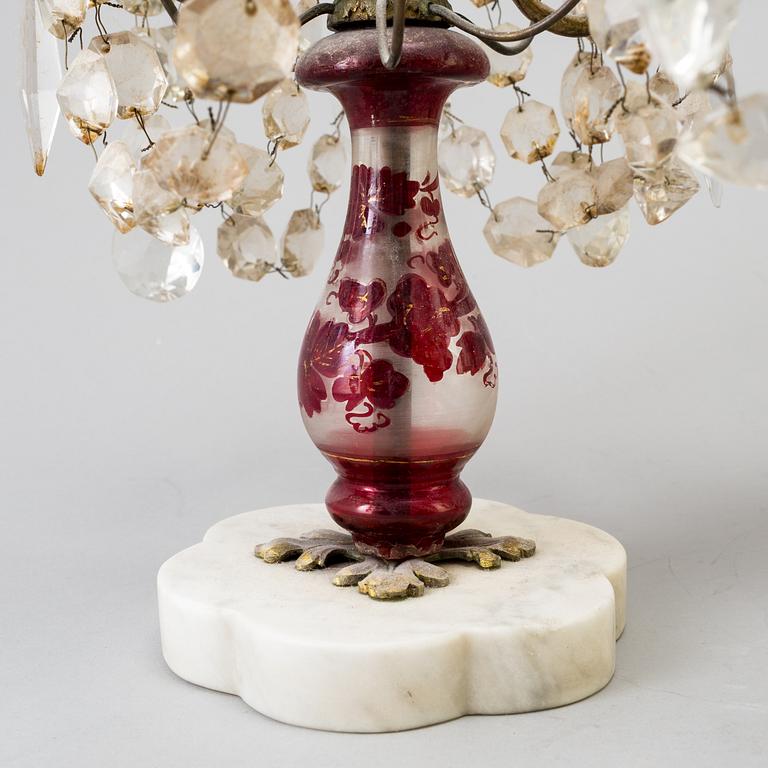 A PAIR OF EARLY 20TH CENTURY GIRANDOLES.