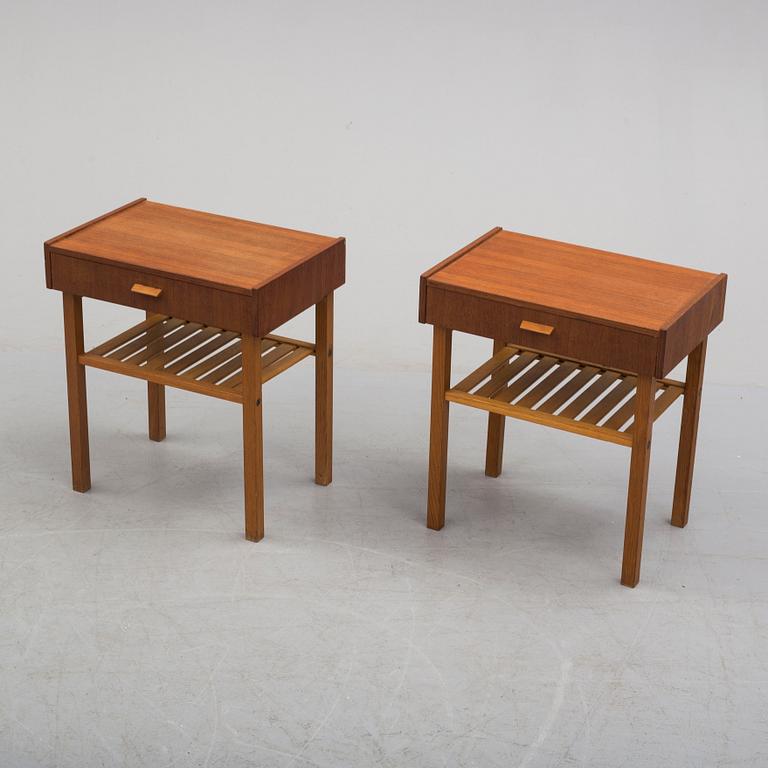 a pair of 1960's bedside tables.