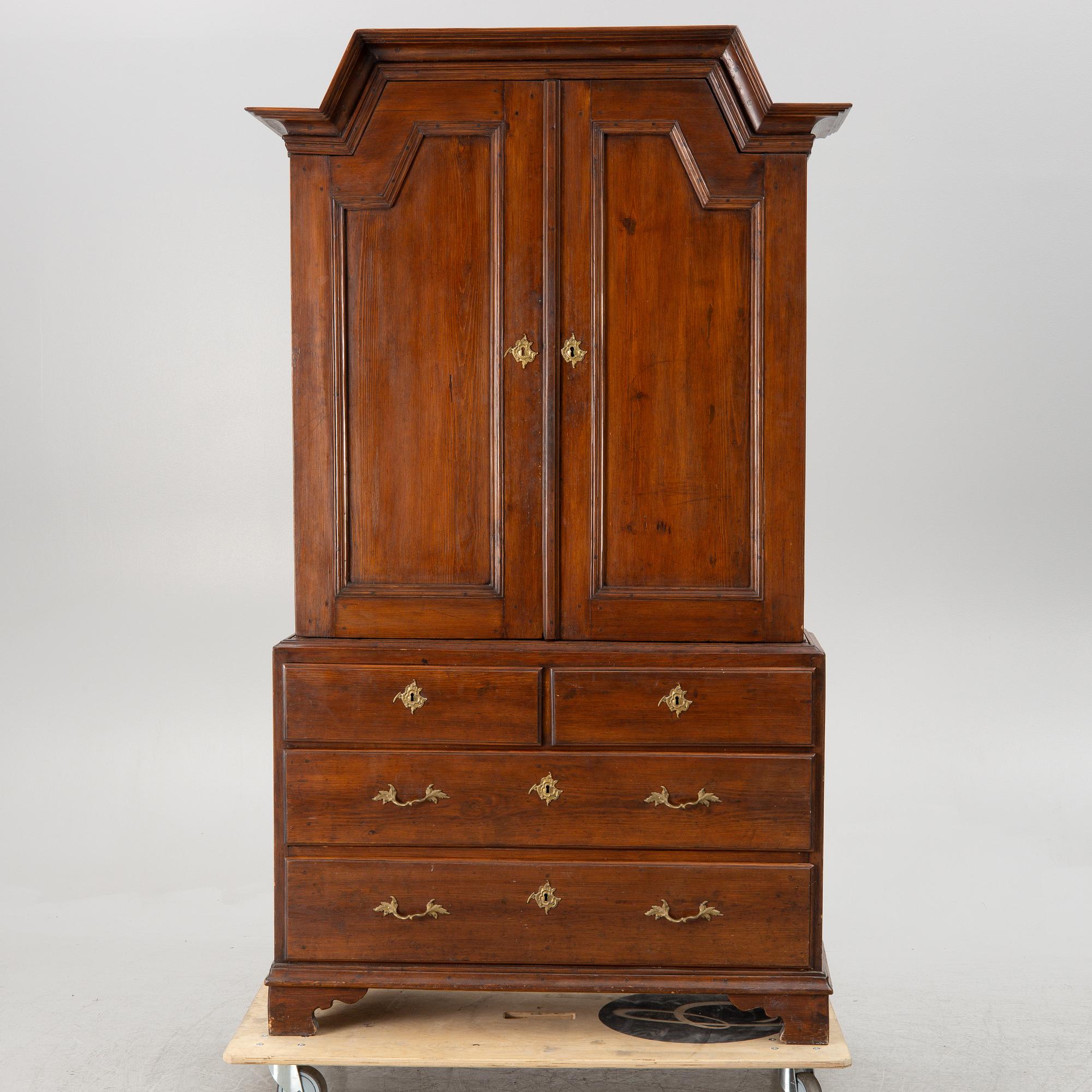 An 18th century cabinet, Sweden.