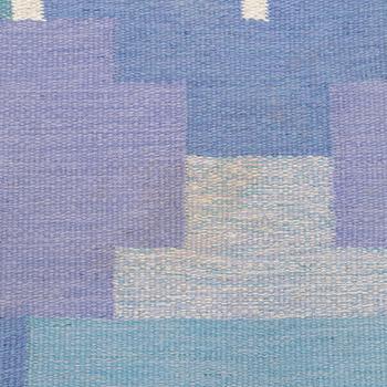 Ingegerd Silow, a flat weave rug, signed IS, circa 240 x 163 cm.