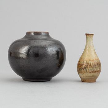 Claes Thell, John Andersson, Höganäs and Wallåkra, a set of four stoneware vases, second half of the 20th Century.