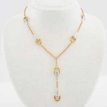 Halsband 18K rött och vitt guld, Italien.