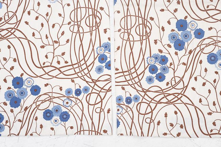 Josef Frank, curtains, a pair, "Loops", Firma Svenskt Tenn.