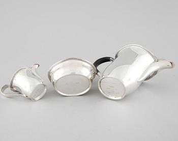 A silver coffee set by Eric Råström in Stockholm, 1943.