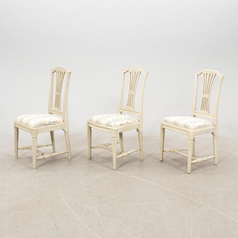 Chairs 7 pcs Gustavian Stockholm works signed Johan Hammarström (master in Stockholm 1794-1812).