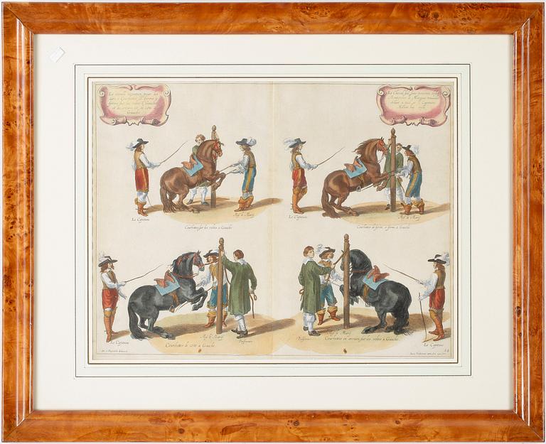 ETSNINGAR, 2 st, efter Abraham van Diepenbeeck, 16/1700-tal.