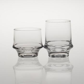 TAPIO WIRKKALA, glas, 10 st, "Marski", Iittala, 1900-talets slut.