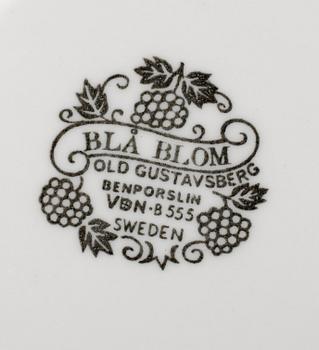 SERVISPORSLIN, 16 del, Blå Blom, Gustavsberg.