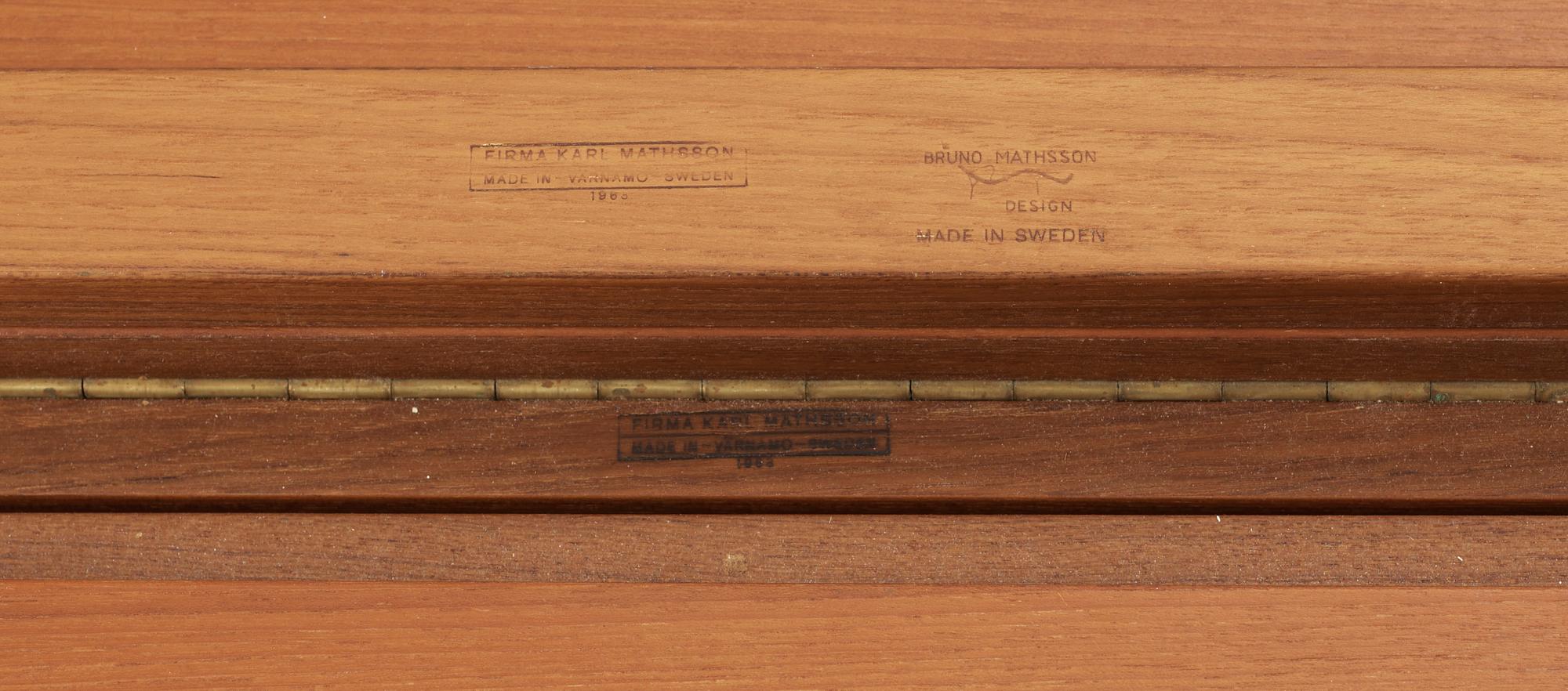 BRUNO MATHSSON, slagbord, "Maria", Firma Karl Mathsson Värnamo 1963.