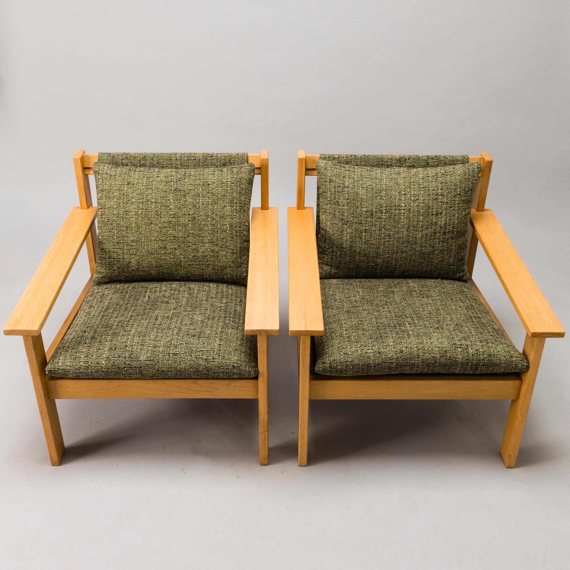 CARL GUSTAF HIORT AF ORNÄS, fåtöljer ett par, "Tapio", för Puunveisto Oy - Träsnideri Ab 1960-tal.