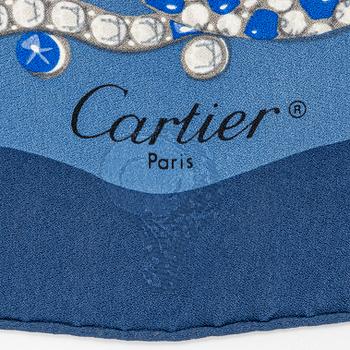 Cartier, scarf, "Poem de Marie Sebrys".
