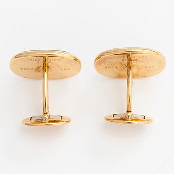 Patek Philippe, kalvosinnapit, "Ellipse", 18K kultaa.