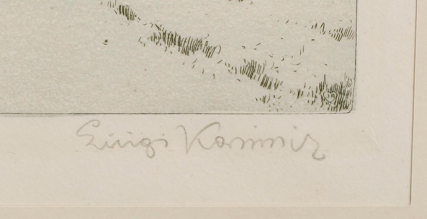 LUIGI KASIMIR, etsning, signerad.