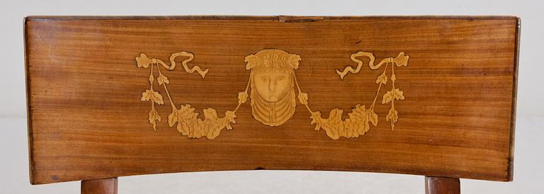 STOLAR, 6st, Empire, Danmark, 1800-talets första hälft.