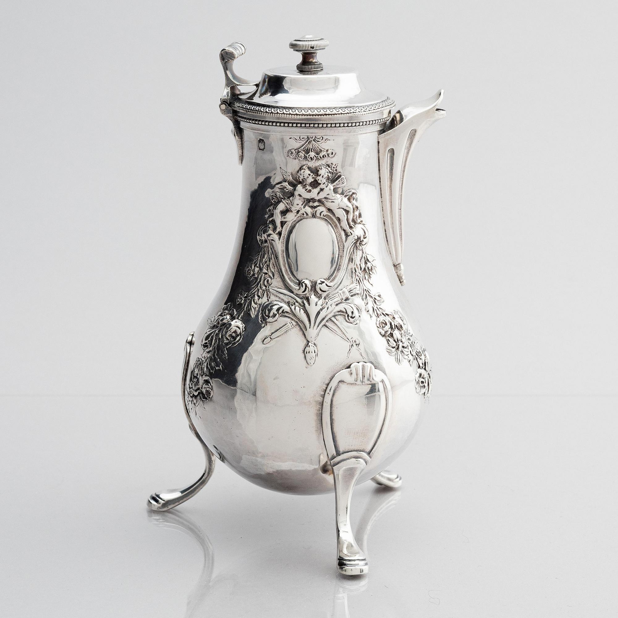 A French silver jug, mark of Jean-Pierre Nicolas Bibron, Paris (active circa 1798-1809).