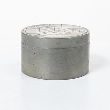 Sylvia Stave, attributed to, Jar, pewter, C. G. Hallberg, Stockholm 1933.