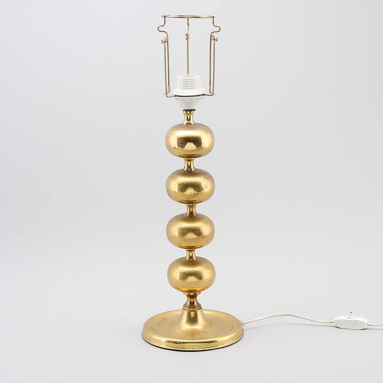 BORDSLAMPA, mässing, 1900-talets andra hälft.