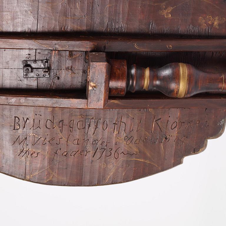 Fällbord, Sverige, 1700-talets första hälft, Senbarock.