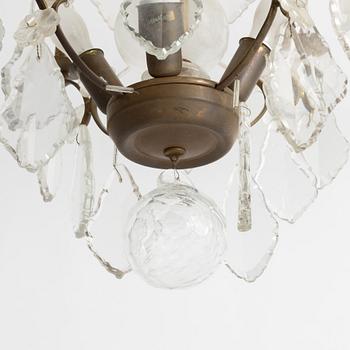 A Rococo-style  chandelier, first half of teh 20th century.