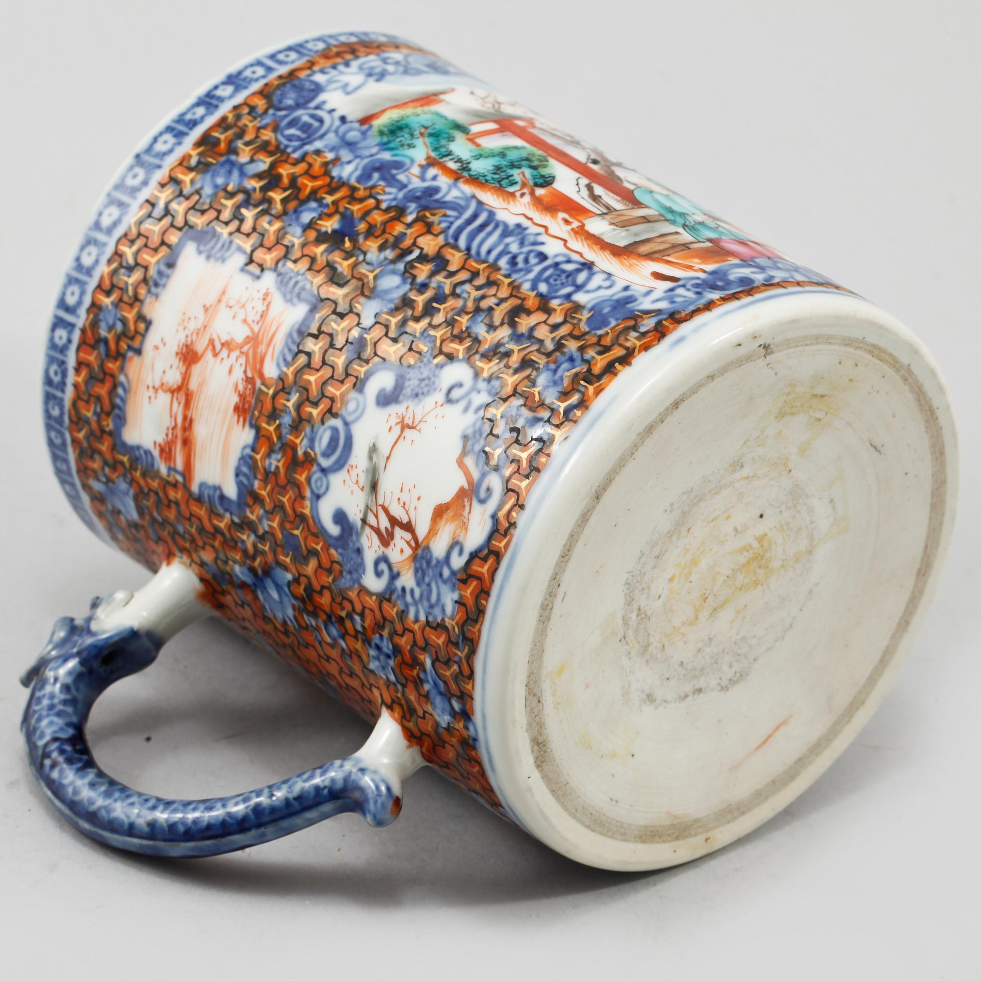MUGG, porslin, Kina, Qianlong 1736-1795.
