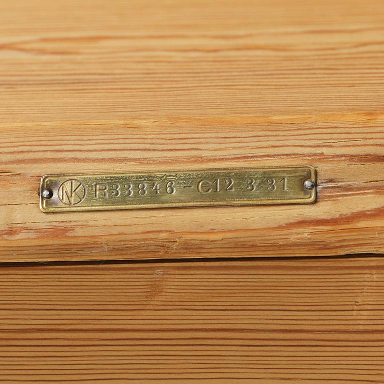 Axel Einar Hjorth, a stained pine "Sandhamn" corner cabinet, Nordiska Kompaniet, Sweden, 1931.